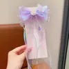 Diadema Infantil Niña Lazo Arcoíris Trenzado Pasador Tocado Coleta Cinta para el Cabello Pasador Accesorios para el Cabello de Niña de Verano