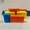 Procesamiento Personalizado de Bloques Amortiguadores de Eva Amarillos y Rojos, Corte y Formado de Bloques de Espuma de Eva, Pulido de Cilindros de Eva