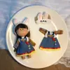 Boneca Espanhola de Batata 14cm Fofo Conjunto de Vestir Adorável Bolsa de Boneca Pingente Acessórios Chaveiro Feminino