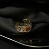 Anillo de plata esterlina 925 con circonita de diamante flash, estilo ins para mujer, nicho de alta gama, anillo de lujo ligero, pulsera para dedo índice que no se desvanece, venta al por mayor