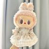 [Solo Ropa de Bebé] Ropa de Reemplazo para Muñeco de Peluche de Vinilo Labubu de 38 cm Falda Mokoko para Muñeco Labubu