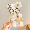 Grampos de Cabelo de Tecido Outono e Inverno Presilhas de Laço de Bebê Grampos de Cabelo Versáteis Totalmente de Tecido Presilhas Laterais de Bebê Acessórios de Cabelo para Meninas