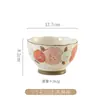 Série de Pintura Infantil Floral Cerâmica Louça de Mesa: Prato para Sashimi Sushi, Tigela para Sobremesa Pastel Sorvete, Prato para Petiscos Aperitivos Frutas