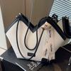 Bolsa Grande com Textura de Alta Qualidade 2024 Nova Bolsa de Ombro Outono e Inverno Feminina Grande Capacidade Bolsa para o Dia a Dia Fashionável Bolsa Tote Versátil