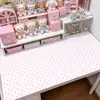 Tapete de Mesa com Bolinhas para Menina Estilo ins Fofo Pad de Mesa à Prova d'Água à Prova de Óleo Sem Lavagem Estilo Coreano Toalha de Mesa para Quarto de Estudante