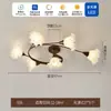 Nova luminária de quarto estilo francês vintage, plafon floral retrô para quarto principal e escritório, 6 estilos vintage de ferro