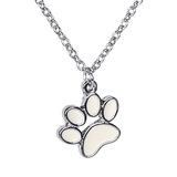 Collar nuevo y popular de Europa y América, colgante con forma de pata de gato y perro, collar con huella de animal, collar con huella de pata al por mayor
