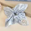Goma de pelo tipo scrunchie perezoso chic estilo francés para mujer, Sujetador de coleta de alta gama, Banda de goma de alta elasticidad, Sujetador para moño, Accesorio para el cabello