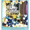 Set de Globos de Cumpleaños Más Vendido Transfronterizo Decoración para Fiesta Temática Miércoles Juguete de Dibujos Animados para Niños