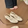 ¡Primer encuentro con delicados tonos rosados! Elegantes sandalias de charol con punta redonda, lazo y tacón de gatito, destalonadas, para mujer, zapatos de tacón alto primavera 2026