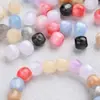 Cuentas de Resina de Gran Apertura Estilo Ojo de Gato Multicolor Cuentas Redondas Accesorios de Ropa DIY Accesorios para el Cabello Hebilla de Cuerda Hebilla de Zapato Cuentas Accesorios para Ropa