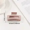 Golais Jewelry Pinza de Tiburón Cuadrada Helada Transfronteriza Pinza para el Cabello Simple Volumen de Cabello Grande Accesorios para el Cabello Versátiles para Mujeres