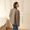 Chaqueta Corta Estilo Nuevo Primavera 2026 Estilo Americano Versátil Chaqueta de Solapa con un Estilo Elegante para el Trabajo y Diseño Casual de Retazos