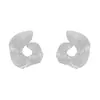 Pendientes Geométricos de Textura Plegada con Diseño Exagerado Transfronterizo Estilo Minimalista de Nicho Accesorios para Orejas Geométricos Irregulares con Textura