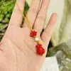 Colgante de Cadena para Teléfono Móvil Colgante para Llavero de Coche Colgante Sencillo para Hombres y Mujeres Cinnabar Púrpura Arena Dorada Venta al por Mayor