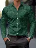 2026 Camisas de Hombre Transfronterizas para Hombre de Manga Larga Estampadas Cuello de Negocios Moda Una Pieza Dropshipping