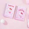 Joytop Serie de Fresas Hello Kitty - Cuaderno de Espiral con Tapa Lateral A6