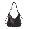Bolso Grande Retro Melard para Mujer 2026 Otoño/Invierno Nuevo Bolso Cruzado de Hombro Único para el Trabajo Mochila