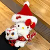 Llavero de Peluche Auténtico Popular de Dibujos Animados Hello Kitty con Gato Kt Montando un Caballo Blanco