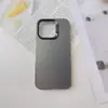 Funda para Teléfono Móvil Samsung S26Ultra Color Plata A57 Color Puro Marco Grande Tres en Uno S25 Galvanizado Gama Alta Dura