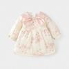 Vestido para Niñas Otoño e Invierno Forrado de Felpa y Grueso 1 a 3 Años Vestido de Algodón Cálido para Salir para Niños Vestido de Princesa para Bebé