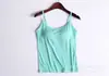 Camisola de Modal para Mujer Verano con Copas Integradas Versátil Ropa Exterior Camisa Base Ropa Interior con Almohadilla para el Pecho Incorporada Top