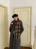 Boniu~ Bufanda de mujer estilo coreano, nueva colección otoño/invierno, estética coreana, chic y sofisticada, con un diseño único, perfecta para combinar con un abrigo tipo gabardina