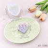 Molde Criativo de Silicone para Vela de Aromaterapia DIY em Formato de Coração com Listras, Molde Dobrável para Bolo Decorativo de Cozimento