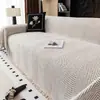 Funda de sofá color crema 2026 nuevo estilo otoño e invierno resistente a arañazos de gato funda completamente cerrada antideslizante de una pieza manta de ambiente para sofá