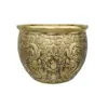Ornamento de Tanque de Água Todo em Cobre com Dragões Duplos para Riqueza, Artesanato Feng Shui, Decoração de Sala de Estar em Casa, Presente de Inauguração, Cobre Puro