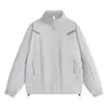 Otoño 2026 Nueva Chaqueta para Hombre con Cuello Alto Moda Trendy Holgada Tallas Grandes Chaqueta Casual Ropa de Abrigo para Hombre