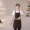 Delantal para Alimentos y Bebidas Impresión de Logo Hotel Supermercado Frutas Barbacoa Hot Pot Tienda Camarero Invitado Especial