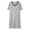 [Algodón Puro] Camisón de Verano para Mujer de Manga Corta Dulce Delgado de Longitud Media 2026 Nuevos Pijamas y Ropa de Casa de Verano