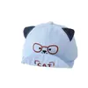 Gorro de Bebé Súper Lindo Estilo Chino con Visera Suave, Gorra de Béisbol con Gafas de Gato, Gorra de Pico para Niños, Sombrero de Sol de Verano