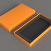 Caja de embalaje para funda de teléfono móvil de 6.7 pulgadas naranja negro en stock para funda de teléfono móvil película ventas directas de fábrica