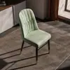 Silla Minimalista Moderna de Lujo Ligero, Silla de Comedor para Hotel, Taburete con Respaldo para Casa de Alquiler, Silla Suave para Ocio en Casa y Mahjong