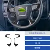 Painel Decorativo de Volante em Fibra de Carbono Modificado para Interior de Carro Gmc 1500 14-18