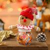Nuevo Frasco de Dulces Hombre de Jengibre de Navidad Mini tamaño pequeño Frasco de Dulces Navidad Regalo para Niños Frasco de Dulces de Dibujos Animados