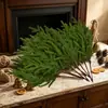 Ramas artificiales de pino de aguja personalizadas transfronterizas Ramas de Navidad de PE Accesorios de decoración para coronas de árbol de Navidad Ramas simuladas de pino de Norfolk