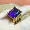 Nuevo anillo de gemas para hombre con personalidad dominante retro de Europa y Estados Unidos con joyas populares de Amazon y eBay.