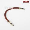 Cuerda redonda de cuero tejida a mano de 8 mm para llevar en la muñeca, correa de repuesto diagonal para bolso, accesorios para bolsos DIY, 51 accesorios