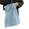 Ropa para Niñas Niños Corea del Sur vestido 2025 Verano de Moda Nuevo Chaleco a Cuadros Falda Elegante de Niña