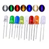 F5 Niebla Diodo Emisor de Luz LED Perla de Lámpara Enchufable de 5 mm Blanco Azul Rojo Hielo Azul Perla de Lámpara Enchufable de 5 mm