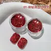 Lantejoula Vermelha Ano Novo Manicure Vermelha Joias Celebridade da Internet Brilho Espelho Mágico Pó Glitter Decoração de Unhas Suprimentos