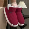 Zapatos de Algodón de Invierno Nuevos para que los Ancianos Usen en el Exterior, Suela Suave Antideslizante, Resistentes al Desgaste para Interior, Cálidas, Zapatillas de Algodón de Felpa Súper Gruesa al Por Mayor
