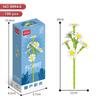 Bloques de Construcción Serie Flores Puzzle Lele Brothers Bloques de Construcción de Partículas Pequeñas Ensamblaje Rosa Simulación Compatible con un Modelo de Bloques de Construcción Alto