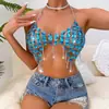 AYJ2026 Amazon eBay Europea y Americana Sexy Mujer Club Nocturno Hecho a Mano Piedra Preciosa Hueco Camisola Y2575