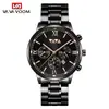 Reloj de pulsera de cuarzo de acero inoxidable con esfera grande para hombre, estilo business casual, con calendario, impermeable, venta al por mayor