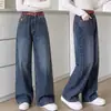 2026 Estilo Coreano Primavera e Outono Médio e Grande Crianças Meninas Moda Pequena Menina Crianças Laço Pequeno Calça de Perna Larga