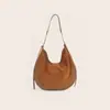 Bolsa Tote de Piel de Vaca Escarchada Estilo Retro Nuevo Otoño/Invierno 2026 Bolsa de Luna Gran Capacidad para Mujer de Piel Genuina Se Puede Enviar en Representación